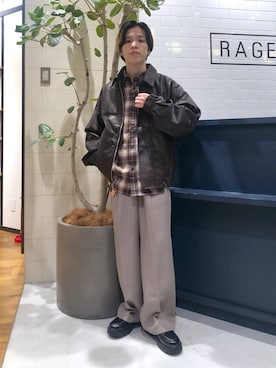 「アイテム（財布/小物）」を使った、覇都さん（メンズ・162cm）の冬コーディネート