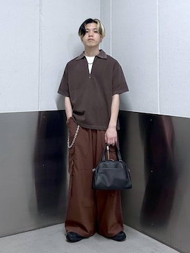 「RAGEBLUE（レイジブルー）のアイテム（トップス）」を使った、覇都さん（メンズ・162cm）の春コーディネート