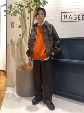 「RAGEBLUE」｜「アイテム（ジャケット/アウター）」を使った、覇都さん（メンズ・162cm）の冬コーディネート