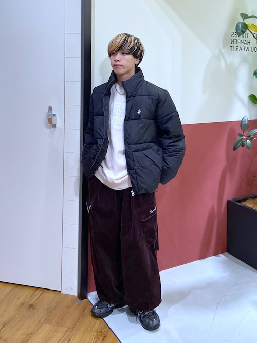 セール】【BEVERLY HILLS POLO CLUB】ONE POINT LOGO PADDED JACKET