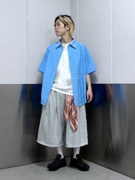 「RAGEBLUE（レイジブルー）のアイテム」を使った、覇都さん（メンズ・162cm）の夏コーディネート