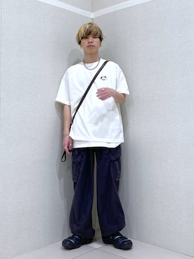 「アイテム（ソックス/靴下）」を使った、覇都さん（メンズ・162cm・20代）の夏コーディネート