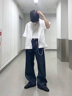 「RAGEBLUE（レイジブルー）のアイテム」を使った、覇都さん（メンズ・162cm）の夏コーディネート