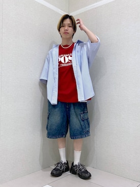 「アイテム（リング）」を使った、覇都さん（メンズ・162cm）の夏コーディネート