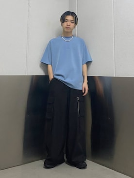 「RAGEBLUE（レイジブルー）のアイテム（スラックス）」を使った、覇都さん（メンズ・162cm）の春コーディネート