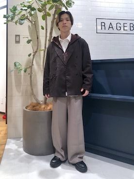 「アイテム（テーラードジャケット）」を使った、覇都さん（メンズ・162cm）の冬コーディネート