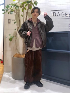 「アイテム（ブルゾン）」を使った、覇都さん（メンズ・162cm）の秋コーディネート