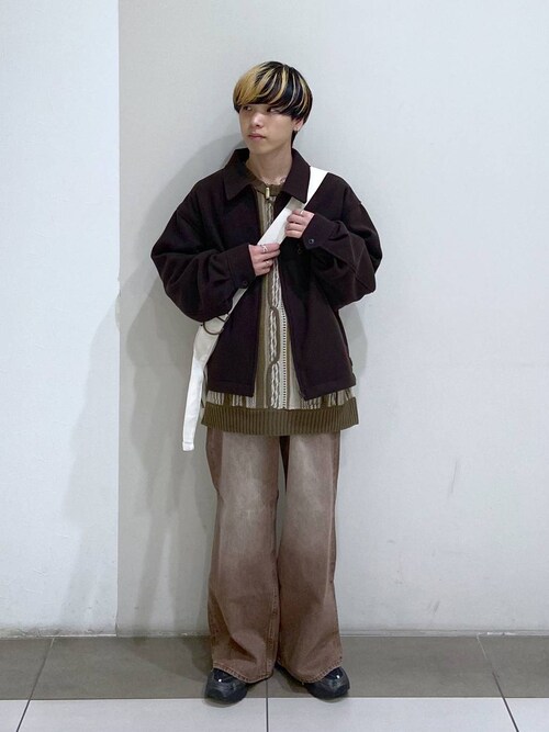 セール】3Dジャガード/オーバーサイズクルーネックニット（ニット