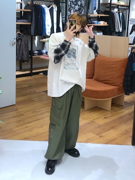 「RUUBON（ルーボン）のアイテム」を使った、覇都さん（メンズ・162cm）の春コーディネート