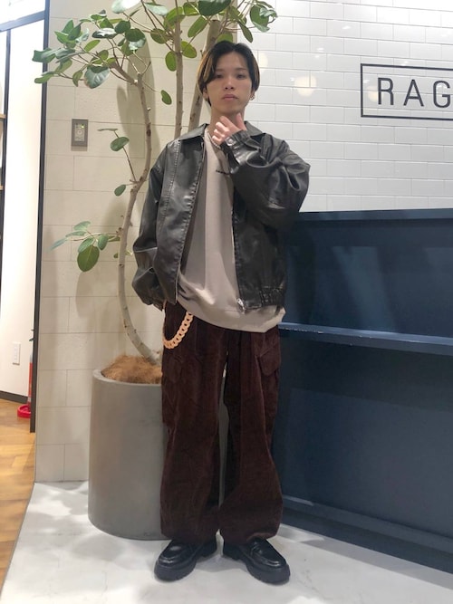 セール】ヴィンテージライク/シンセティックレザージャケット