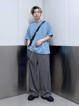 「RAGEBLUE（レイジブルー）のアイテム（トップス）」を使った、覇都さん（メンズ・162cm）の春コーディネート