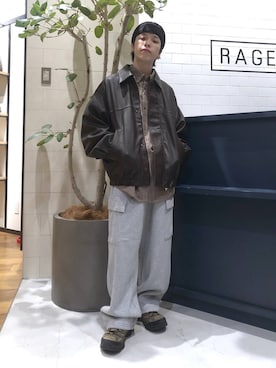 「RAGEBLUE（レイジブルー）のアイテム（アクセサリー）」を使った、覇都さん（メンズ・162cm）の冬コーディネート