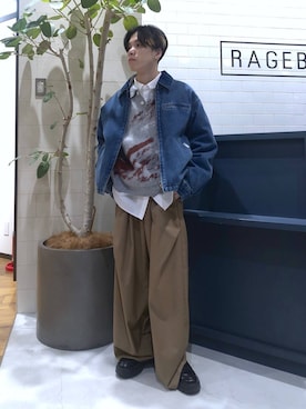 「アイテム（ポロシャツ）」を使った、覇都さん（メンズ・162cm・20代）の冬コーディネート