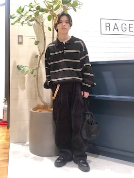 「アイテム（ウォレットチェーン）」を使った、覇都さん（メンズ・162cm）の秋コーディネート