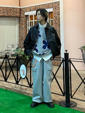 「アイテム（リング）」を使った、覇都さん（メンズ・162cm・20代）の秋コーディネート