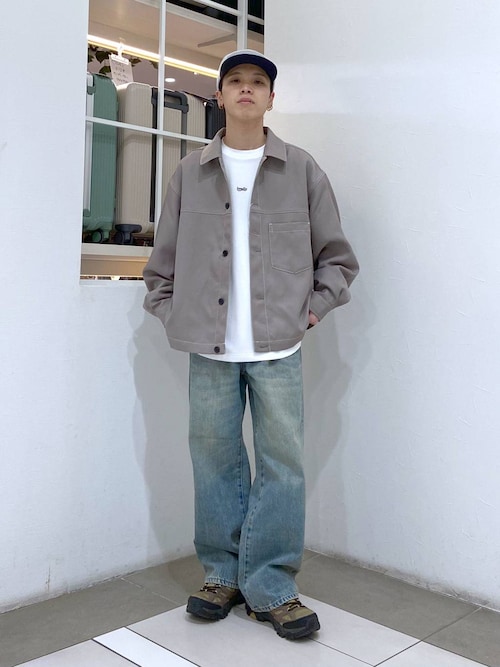 セール】ステッチオーバーサイズショートジャケット（ブルゾン