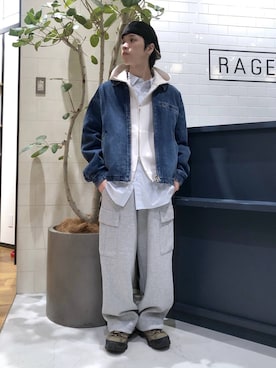 「RAGEBLUE（レイジブルー）のアイテム（アクセサリー）」を使った、覇都さん（メンズ・162cm）の冬コーディネート