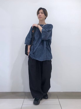 「アイテム（バックパック/リュック）」を使った、覇都さん（メンズ・162cm）の秋コーディネート