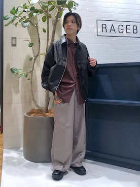 「RAGEBLUE（レイジブルー）のアイテム（ウォレットチェーン）」を使った、覇都さん（メンズ・162cm）の冬コーディネート