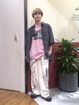 「アイテム（リング）」を使った、覇都さん（メンズ・162cm）の夏コーディネート