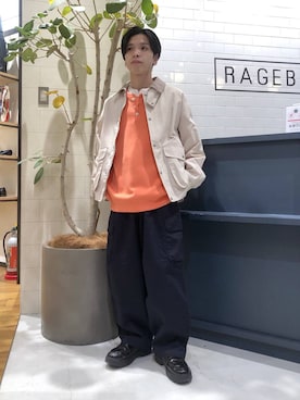 「Healthknit（ヘルスニット）の【Healthknit/ヘルスニット】タイダイ染めソックス2P（ソックス/靴下、ブルー系）」を使った、覇都さん（メンズ・162cm）の春コーディネート