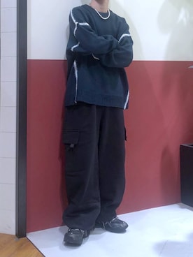 「DISCUS（ディスカス）のアイテム（パンツ）」を使った、覇都さん（メンズ・162cm）の冬コーディネート