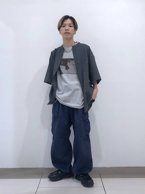 ステンレスデザインショートネックレス