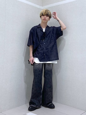 「アイテム（ドレスシューズ）」を使った、覇都さん（メンズ・162cm・20代）の夏コーディネート