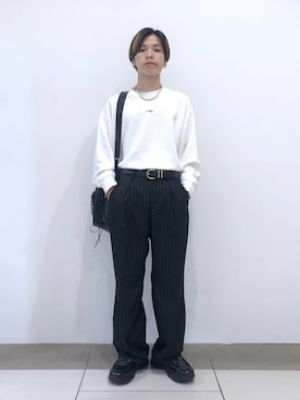 「RAGEBLUE（レイジブルー）のアイテム（Tシャツ/カットソー）」を使った、覇都さん（メンズ・162cm）の秋コーディネート