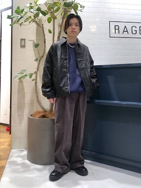 「RAGEBLUE（レイジブルー）のアイテム（アクセサリー）」を使った、覇都さん（メンズ・162cm）の秋コーディネート