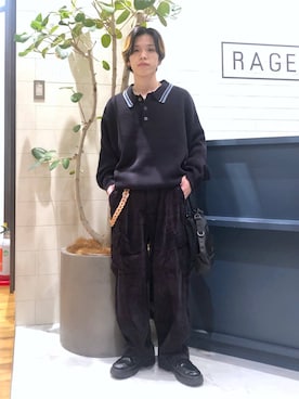 「RAGEBLUE」｜「アイテム（財布/小物）」を使った、覇都さん（メンズ・162cm）の冬コーディネート