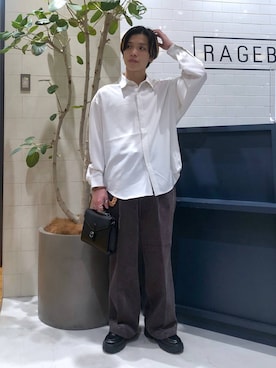 「アイテム（ウォレットチェーン）」を使った、覇都さん（メンズ・162cm）の秋コーディネート