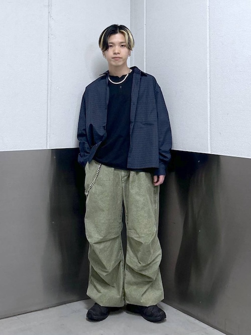 セール】Over Dye Snow Loose Wide Pants/加工スノールーズ セール】Over Dye Snow Loose Wide Pants/加工スノールーズ