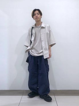 「アイテム（ウォレットチェーン）」を使った、覇都さん（メンズ・162cm）の夏コーディネート