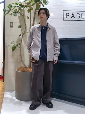 「アイテム（ウォレットチェーン）」を使った、覇都さん（メンズ・162cm）の秋コーディネート