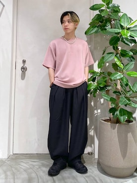 「RAGEBLUE（レイジブルー）のアイテム（トップス）」を使った、覇都さん（メンズ・162cm）の春コーディネート