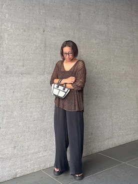 「秋服」｜「アイテム（サンダル）」を使った、meさん（レディース・153cm）の秋コーディネート