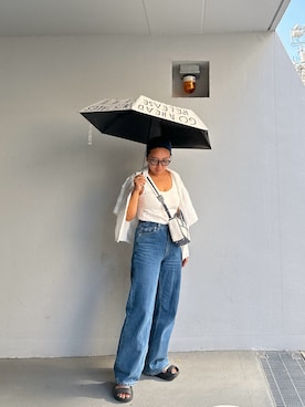 「OOFOS（ウーフォス）のアイテム」を使った、meさん（骨格ストレート・レディース・153cm）の夏コーディネート