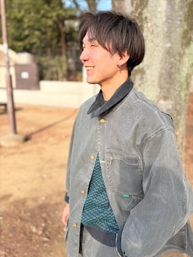 「L.L.Bean（エルエルビーン）のアイテム（パンツ）」を使った、ryoga09082005さん（メンズ・173cm）の冬コーディネート