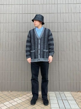 「レザーハット」｜BEAMS HEART MENさん（メンズ・167cm）の春コーディネート