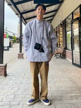 「BEAMS PLUS（ビームスプラス）のアイテム」を使った、BEAMS HEART MENさん（メンズ・178cm）の春コーディネート