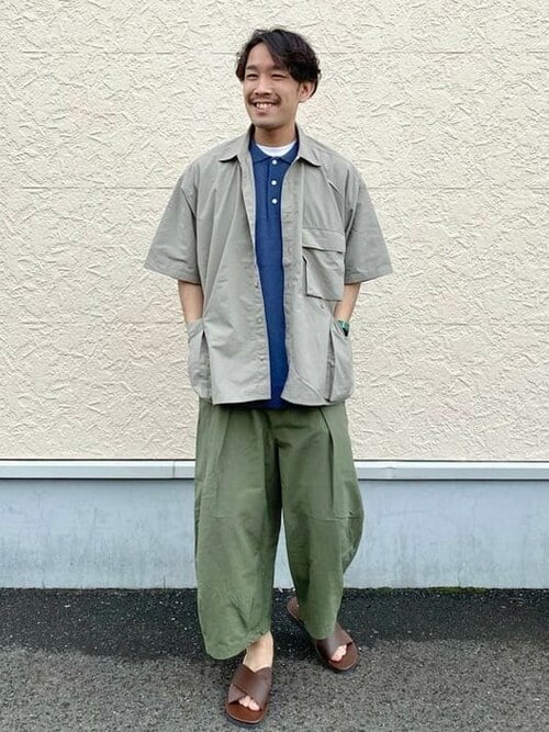 BEAMS HEART / フェイクレザー クロスストラップ サンダル