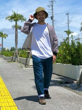 BEAMS HEART MENさん（メンズ・170cm）の夏コーディネート