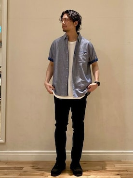 BEAMS HEART MENさん（メンズ・176cm）の夏コーディネート