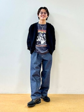 「BEAMS」｜「アイテム（カーディガン/ボレロ）」を使った、BEAMS HEART MENさん（メンズ・170cm）の春コーディネート