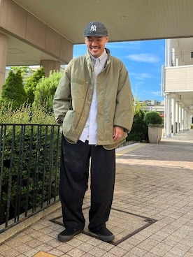 「アイテム（モッズコート）」を使った、BEAMS HEART MENさん（メンズ・170cm）の秋コーディネート