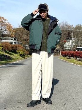 「GERRY（ジェリー）のアイテム（ジャケット/アウター）」を使った、BEAMS HEART MENさん（メンズ・181cm）の冬コーディネート