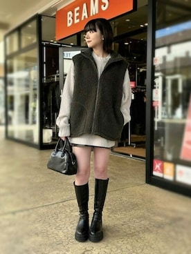 BEAMS HEART MENさん(レディース・162cm)の冬コーディネート