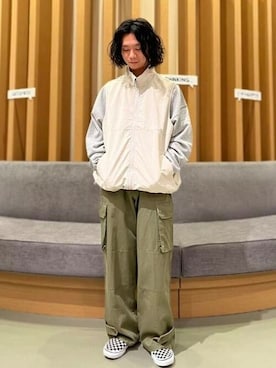 「ベルト」｜「アイテム（スウェット）」を使った、BEAMS HEART MENさん（メンズ・163cm）の春コーディネート