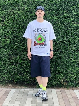 BEAMS HEART MENさん（メンズ・180cm）の夏コーディネート